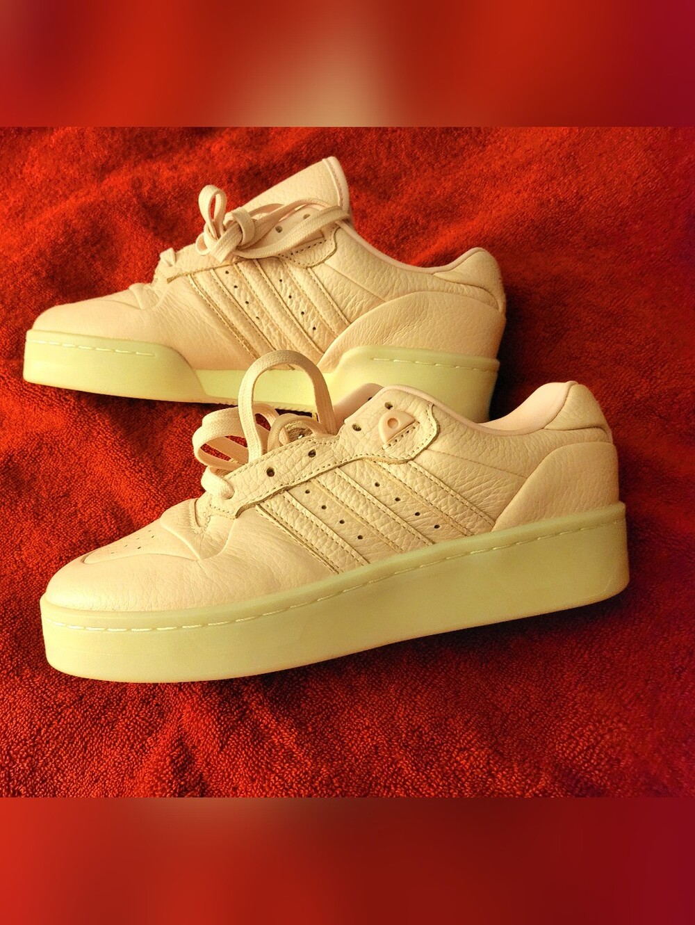 Adidas Mens Rivalry Lux Low Lace Up Sneakers Shoes Casual - Pink - 7.5